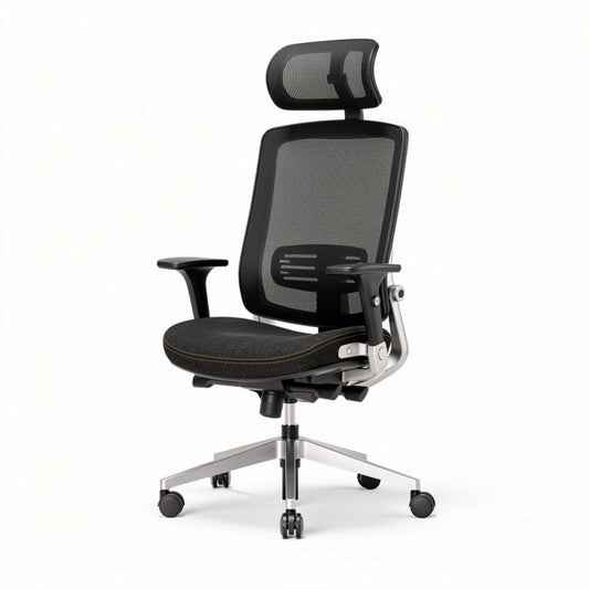 Mesh ergonomic office chair with adjustable headrest and armrests 60 x 60 x 110cm